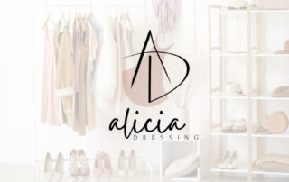 realisation logo pour alicia dressing studiophe graphiste perpignan