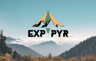 logo exp'pyr realisé par studiophe graphiste perpignan